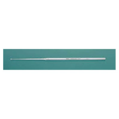 Curette Ear Buck 6-1/2" #00 Blunt Tip Straight Stainless Steel Ea